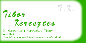 tibor keresztes business card